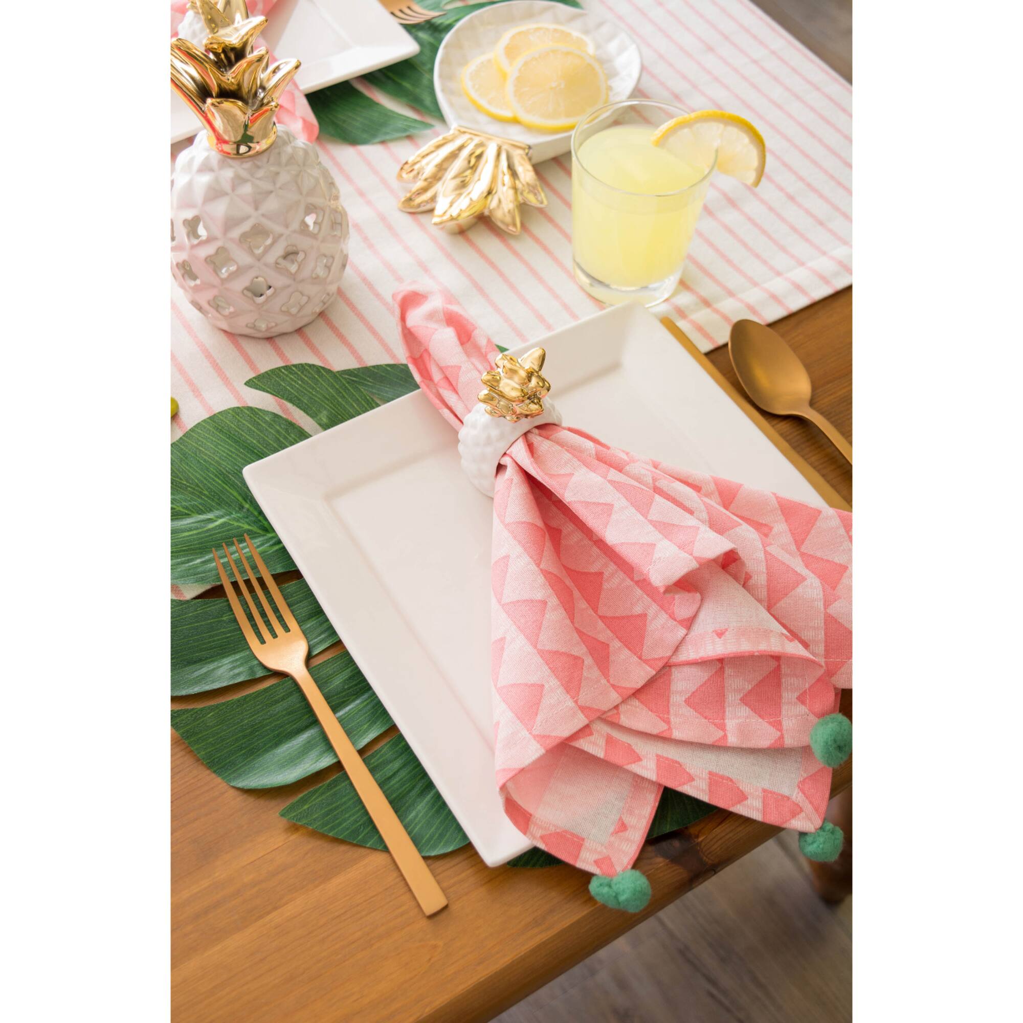 Golden Flamingo Table Runner 14" x 72"